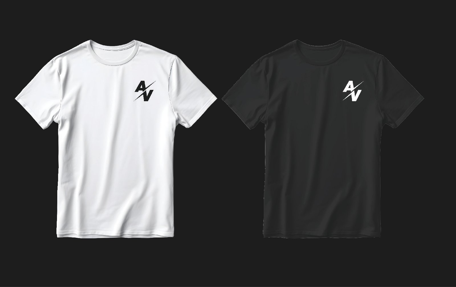 Mockup t-shirt avec le logo AuraVizion